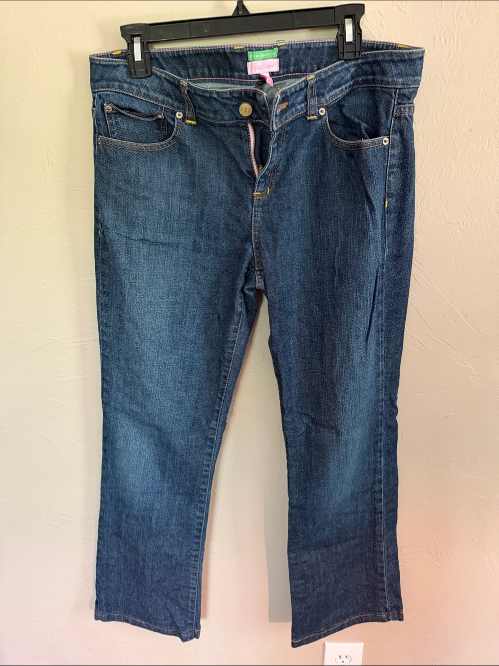 Lilly Pulitzer Dark Blue Straight Leg Jeans
